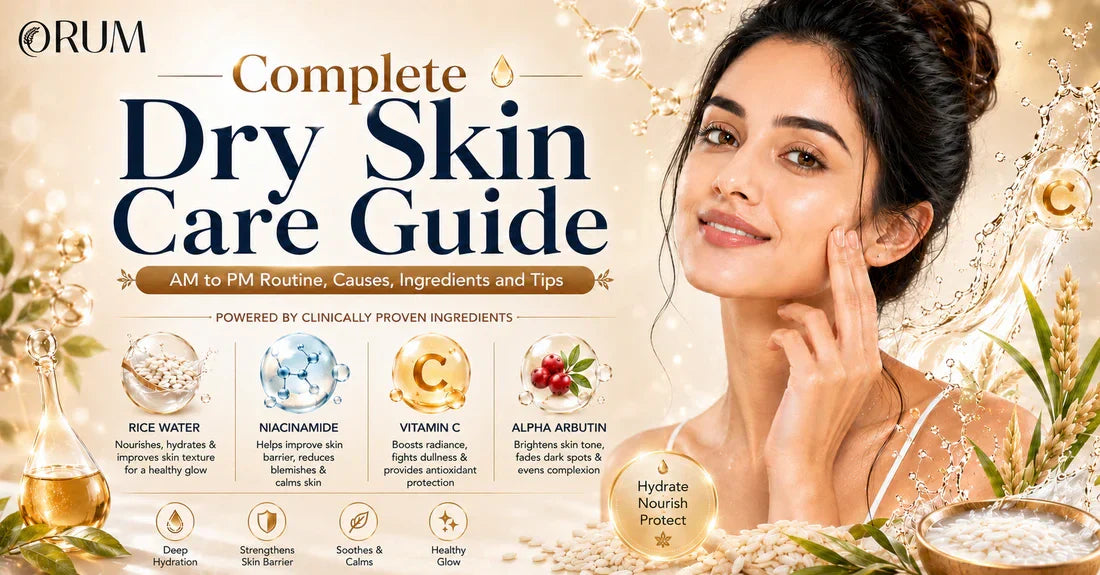 Complete Dry Skin Care Guide: AM to PM Routine, Causes, Ingredients and Tips