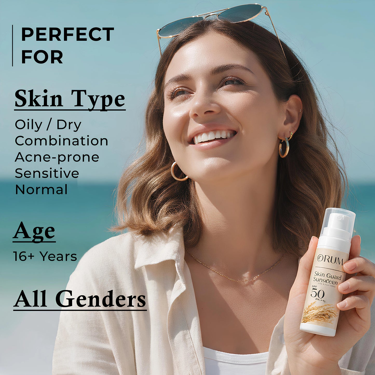 Rice Water Sunscreen with Niacinamide, Alpha Arbutin & Vitamin C- 50 Gm