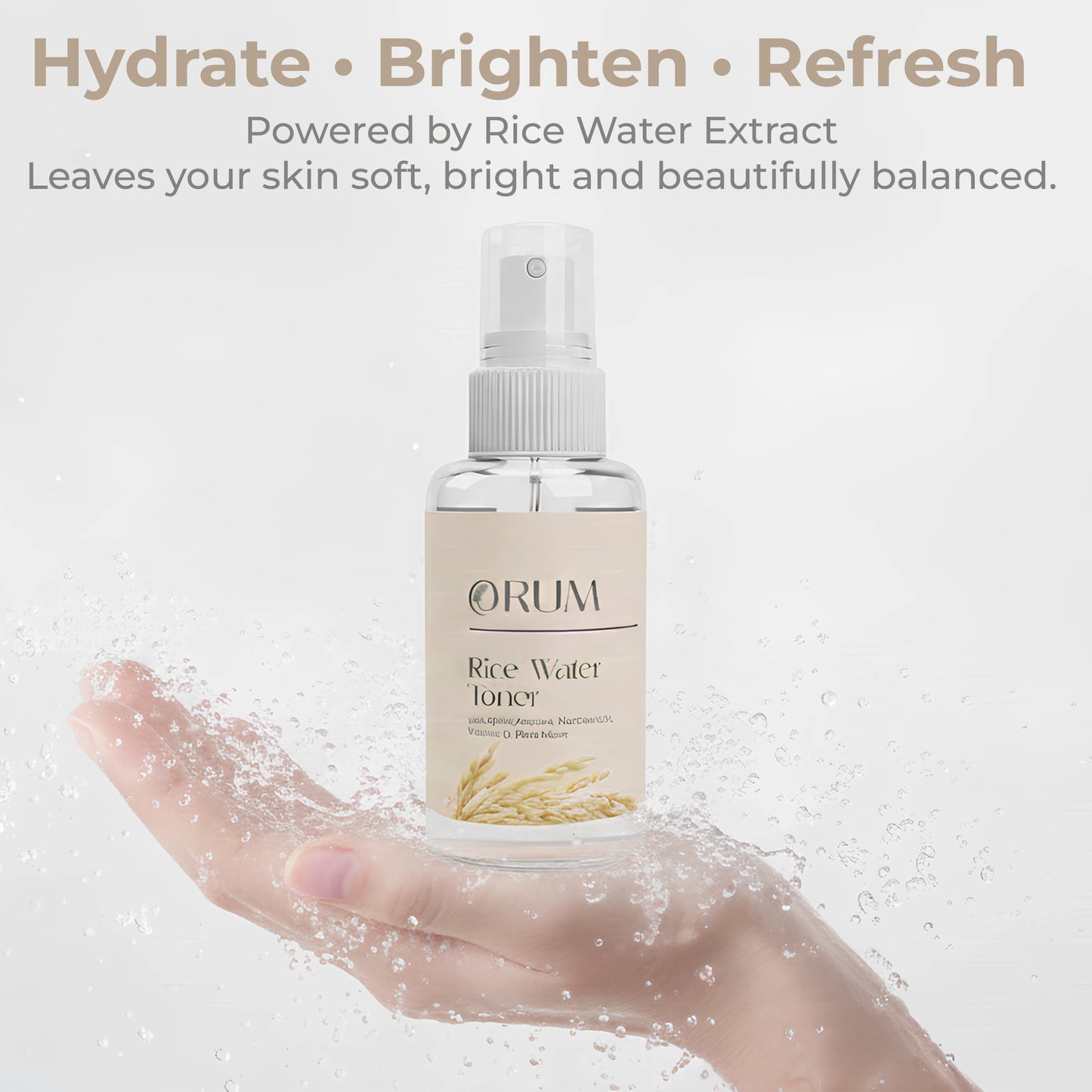 Rice Water Face Toner with Niacinamide, Alpha Arbutin & Vitamin C