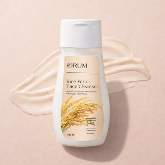 Rice Water Cleanser with Niacinamide, Alpha Arbutin & Vitamin C- 100 ML ORUM