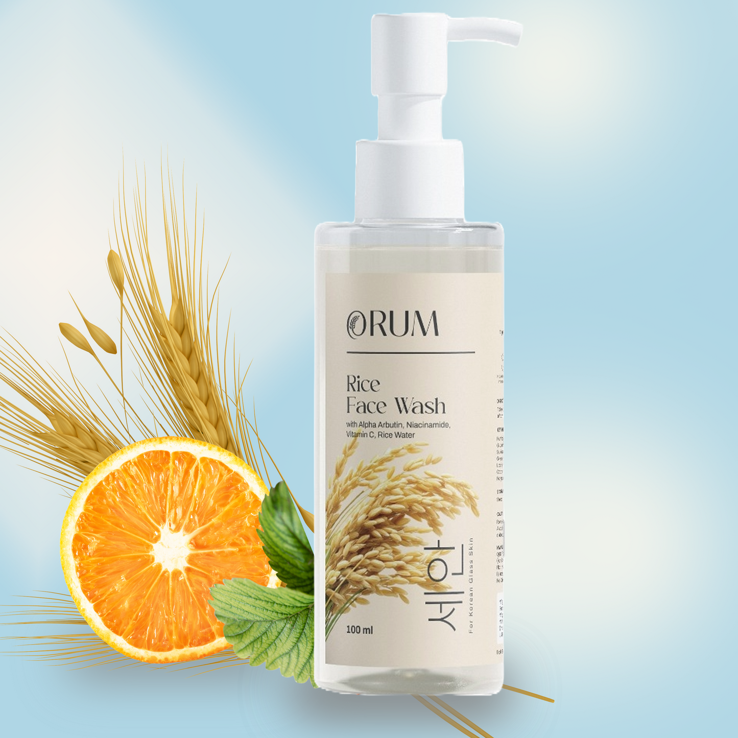 Rice Water Facewash with Niacinamide, Alpha Arbutin & Vitamin C